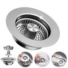 Kitchen Sink Drain Strainer - WERMARS 3 in 1 Sink
