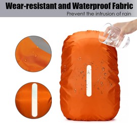 LICQIC Waterproof Rain Cover for Backpack, Reflective Rucksack Rain Cover for Outdoor, Hiking, Camping, Traveling, Cycling
