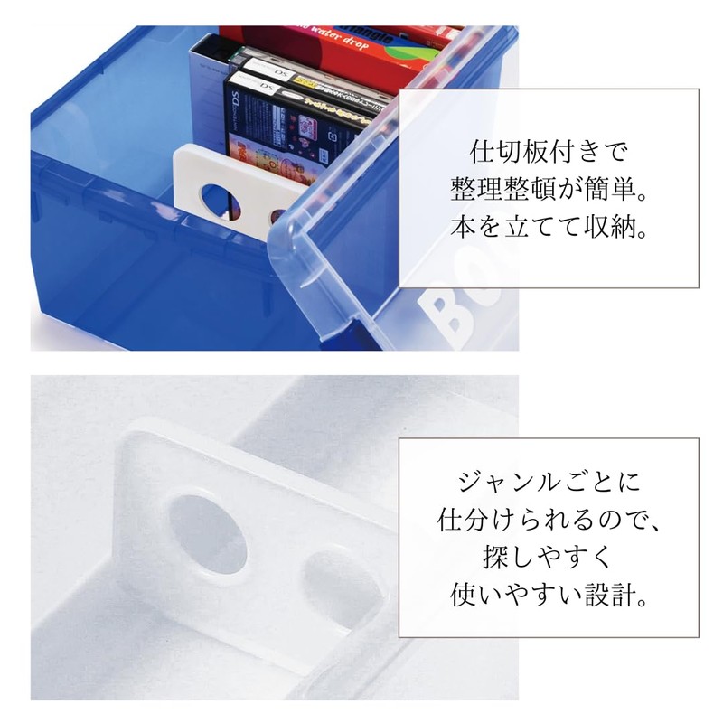 Iseto Book & Media Case, Mini Blue