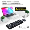 LETTON Wireless Keyboard Mouse Combo, 2.4GHz Typewriter Keyboard Wireless, Colorful