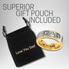 Willis Judd Mens DAD Titanium 8mm Ring Engraved Love You