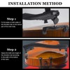 Collapsible Shoulder Rest for Violin 4/4-3/4 & Viola 13’’-14’’ with