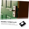 WOONEKY 4Pcs Stainless Steel Deadbolt Strike Plates Door Reinforcement Kit