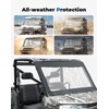 KEMIMOTO Soft Front Windshield, PVC Waterproof Panel Compatible with Polaris