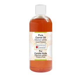 Greenwood Essential Pure Carrot Oil (Daucus Carota) Natural Therapeutic Quality Cold Pressed 200 ml (6.76 oz)