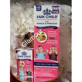 Fair child natural skin tone with amino & vitamin body lotion & 1 soap Kid+teens