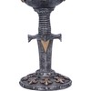 Nemesis Now Heraldic Goblet 20cm, Resin, Silver, Sword and Shield