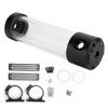 Computer Water Tank Cylindrical Transparent Sideout PC Cooling System 4‑Hole