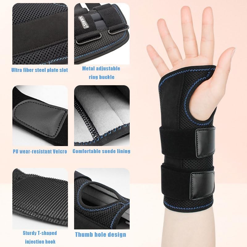 Wrist Protective Gear (Black, Right Hand/M)