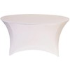 Banquet Tables Pro White 72 Inch 6 Ft. Round Spandex