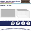 Windscreen4less Heavy Duty Privacy Screen Fence 98% Blockage Solid Brown