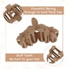 Non-Slip Matte Hawaiian Plumeria Large Claws Clips with Strong Hold,