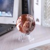 Sportmusies Natural Mexican Agate Stone Sphere with Acrylic Stand, Polished
