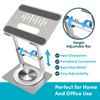 Lifelong 360 Rotating Ergonomic Laptop Stand for Desk, Laptop Riser
