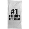 Designsify Gifts, Number One #1 Flight Attendant, Hand Towel 15x30