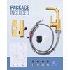 ALEASHA Bar Sink Faucet Single Hole, 3 Water Modes Wet