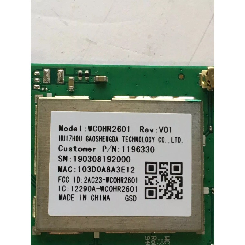 HISENSE 55R6000E WIFI MODULE WCOHR2601