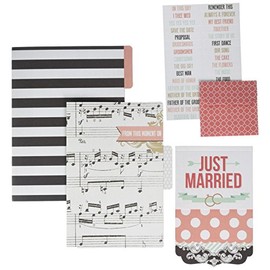 Teresa Collins Save The Date Cardstock File Folders and Cards with Labels