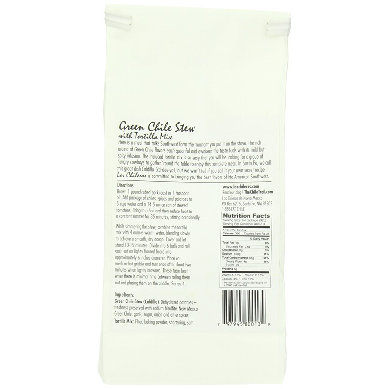 Los Chileros Green Chile Stew Kit with Tortilla Mix, 13