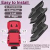 ecocstm 4 PCS Door Handle Storage Organizer, Compatible with Ford