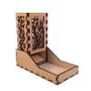 Dragon Mini Dice Tower v4 Clear Acrylic Window Laser Cut