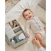 Blissful Diary Leaf Diaper Caddy Organizer, Stylish Nursery Storage Basket,