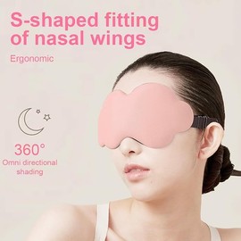 Cloud Shape Eye Shade,2Pcs 3D Contoured Cup Memory Foam Eye Shade,Cloud Eye Shade Light Blocking Sleep Mask,Light Blocking 3D Cloud Eye Shade Sleep Mask,3D Eye Shade Sleep Mask Light Blocking Eye Mask