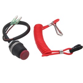 Bumbesti Universal Boat Outboard Engine Motor Lanyard Kill Switch& Safety Tether Lanyard for Marine Mercury Tohatsu