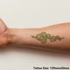 Large 'Green Snake' Temporary Tattoo (TO00041740)