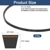 sourcing map 3 Pcs 3L350 Classic Wrapped Rubber V-Belt, 35"(889mm)