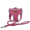 Aiminto Denim Dog Harness & Leash Set, Breathable Mesh, Lightweight,