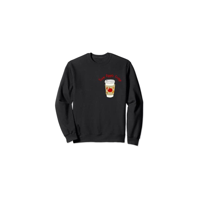 Autumn PSL Season Aesthetic Team Apple Crisp Macchiato Sweatshirt, black
