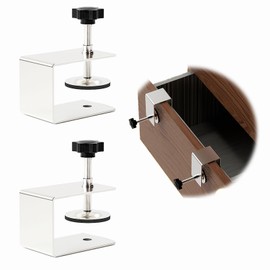 Eabdice 2 x C Clamp, Drawer Front Installation Clamps, Universal Woodworking Carrier Clamp, Suitable for Drawers, Desk Drawers, Table Drawers, Toolbox Drawers