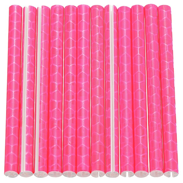 HARFINGTON 36pcs Bike Reflective Spoke Skins 0.2" Plastic Bicycle Spoke