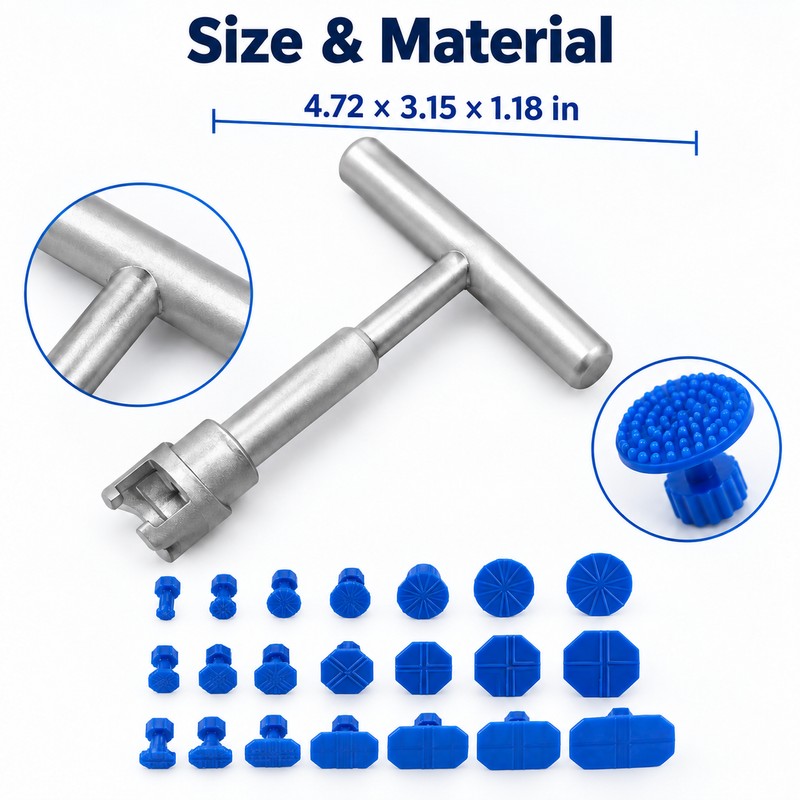 Car Dent Repair Puller Kit with T-Handle & 18 Glue