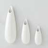 Hanging Ceramic Wall Vases,11.8+7.9+5.9 Inch,Set of 3,Wall Plant Holder,Cubicle Modern