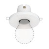 ledscom.de Deckeneinbauleuchte TELA, Porzellan, weiß glänzend, rund, 99mm Ø, 1x