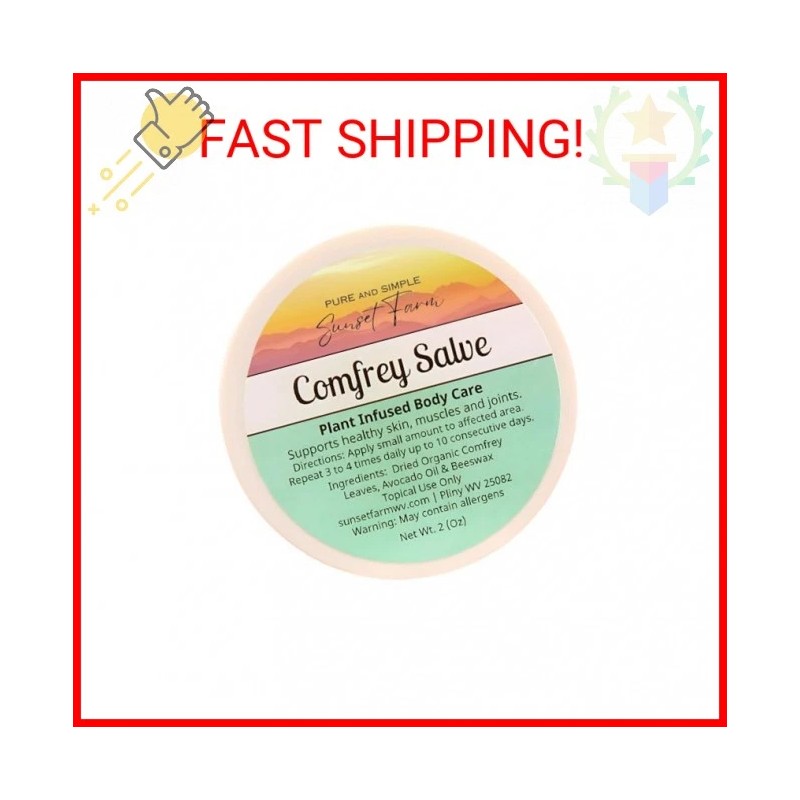 generic Comfrey Salve | Organic, Non-GMO, Small-Batch Herbal Balm |