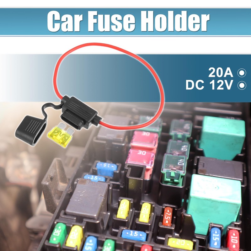 A ABSOPRO 4 Set DC 12V 18AWG ATC Inline Fuse