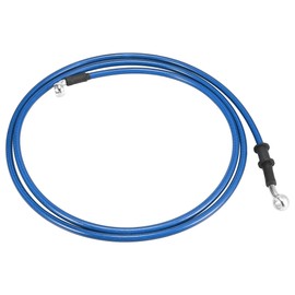 Motoforti Motorcycle Brake Clutch Hose Oil Hose Hydraulic Reinforced Motorcycle Stainless Steel 28°+90° Blue 190cm