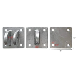Extreme Max 3005.5588 Heavy-Duty Floating Dock Galvanized Link Connector Kit - Includes Two Complete Hinge Sets to Connect Two Floating Dock Sections