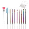 KASESSS 10 Pieces Efile Nail Drill Bits, Electric Nail File
