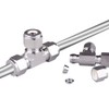 Beduan Pneumatic Stainless Steel 3/8” Compression Fittings Tee Let-Lok Adapter