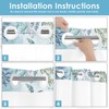 Nesphy No Hook Nautical Blue Sea Turtles Shower Curtain with