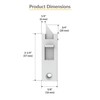 Brixwell 83-620WA White Better-Bilt 83 Series Vinyl Window Slide/Tilt Latch