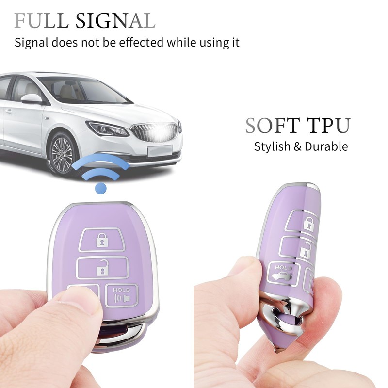 OFFCURVE Key Fob Cover for Toyota, Car Key Case for