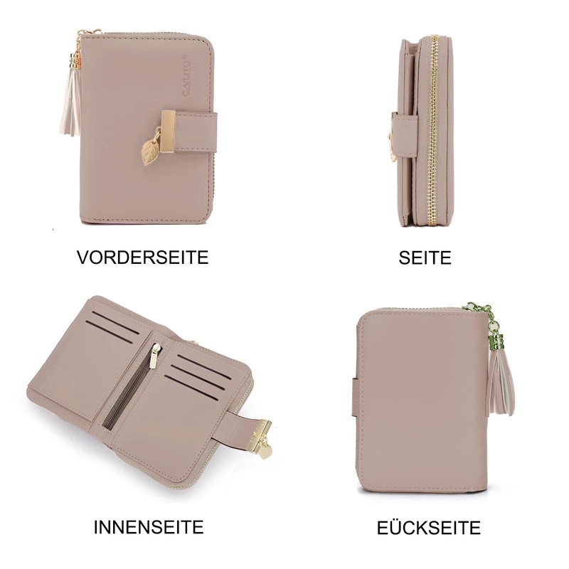 CALIYO Women's Purse Made of Smooth and Soft Synthetic Leather,