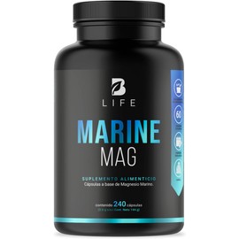 Magnesio Marino de 240 Cápsulas. Ingredientes naturales. Alta biodisponibilidad y absorción. Marine Mag B Life