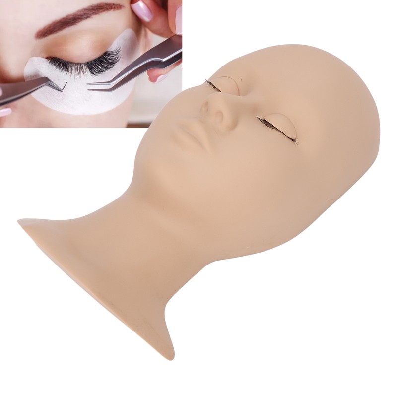 Eyelash Mannequin Head Replaceable Eyes Eyelash Extensions Makeup Massage Acupuncture