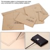 Acrylic Short Wallet Pattern Template Transparent Stencil HandMade Leather Craft